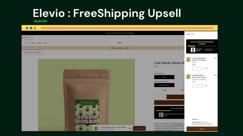 Elevio : FreeShipping Upsell
