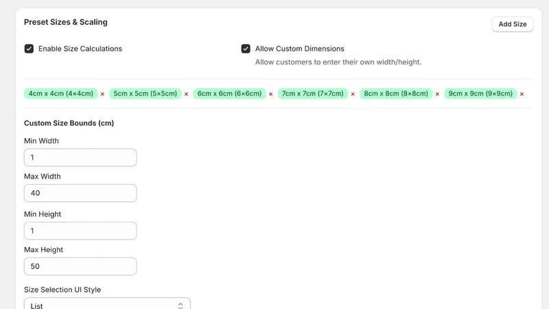 Custom Print Price Engine