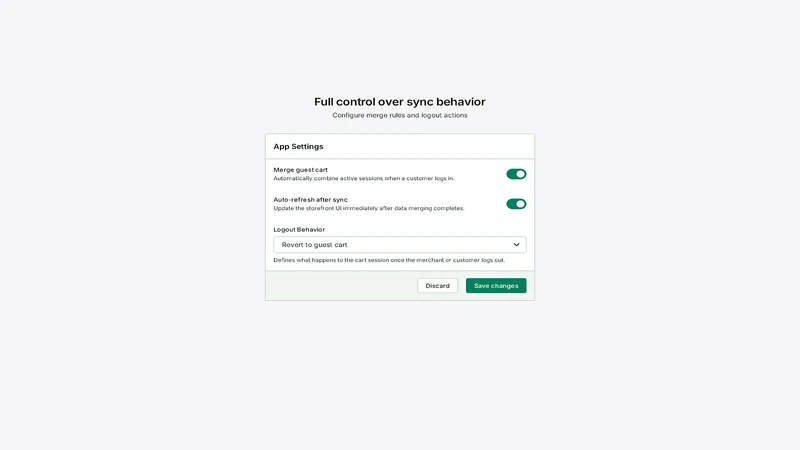 CartOrbit ‑ Cart Sync