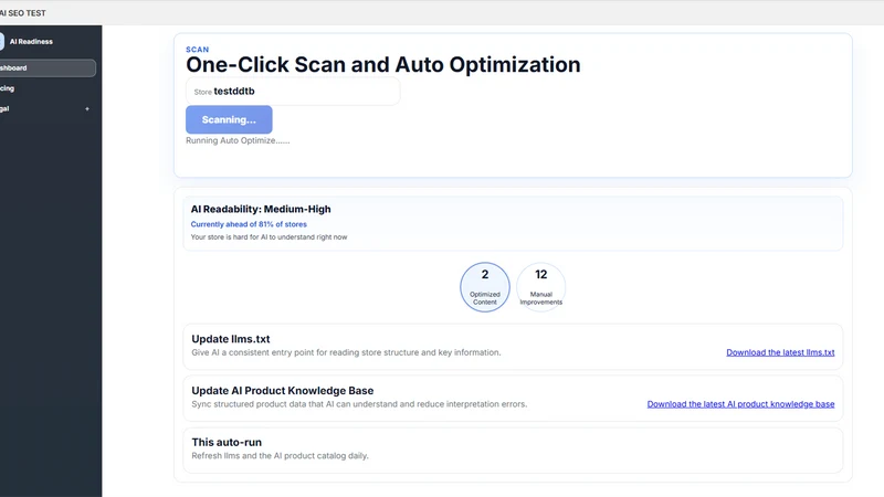 LLMs.txt & AI SEO Audit