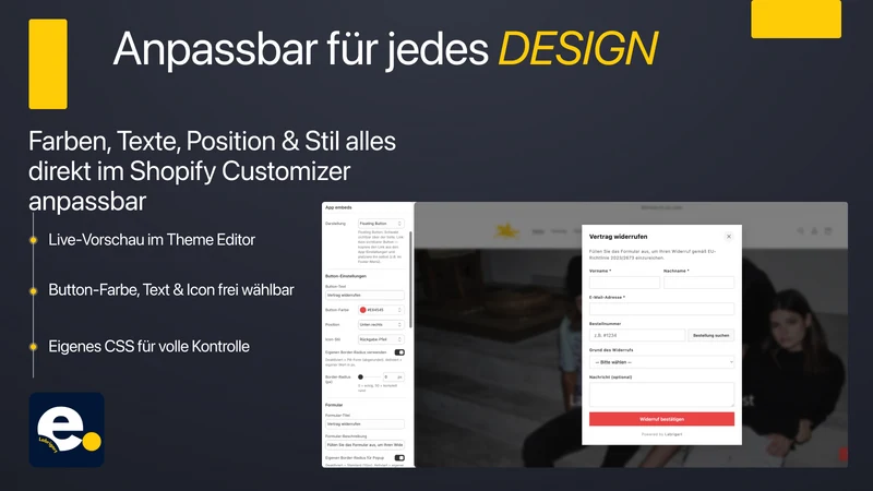 Widerrufs‑Button für EU