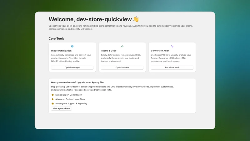 SpeedPro: Speed & Conversion