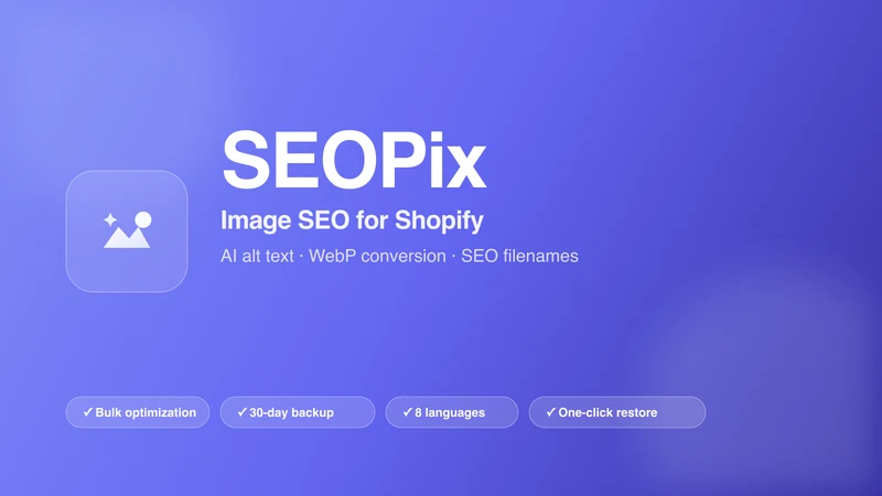 SEOPix · Image SEO & Compress