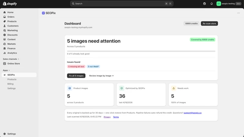 SEOPix · Image SEO & Compress