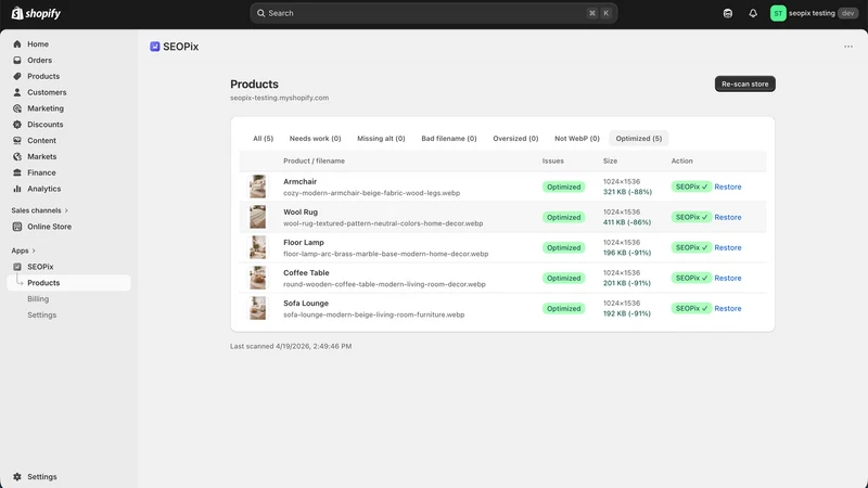 SEOPix · Image SEO & Compress