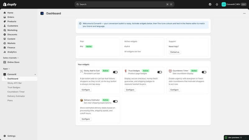 Convertli ‑ Conversion Widgets