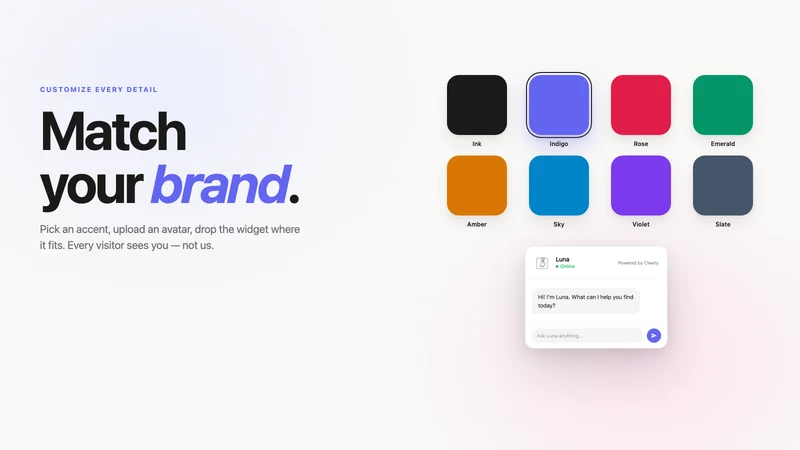 Clearly Agent — AI Sales Chat