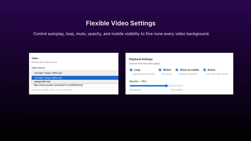 Bgify ‑ Video Background