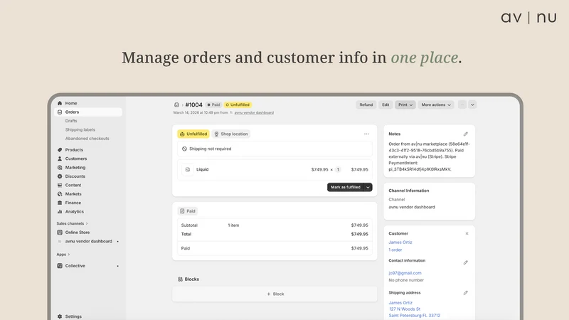 avnu Marketplace