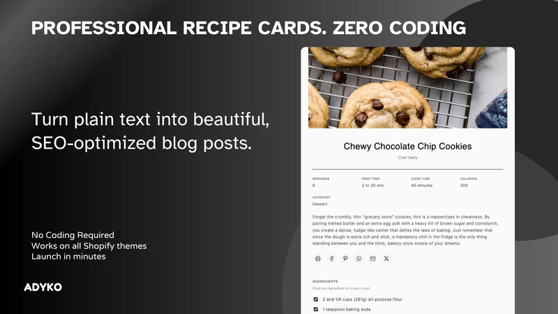 Recipe Maker | AI Blog Posts