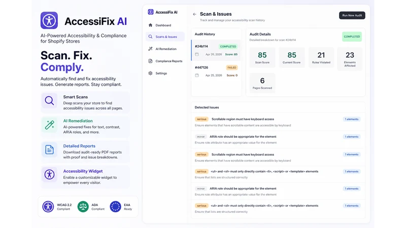 AccessiFix AI: Accessibility