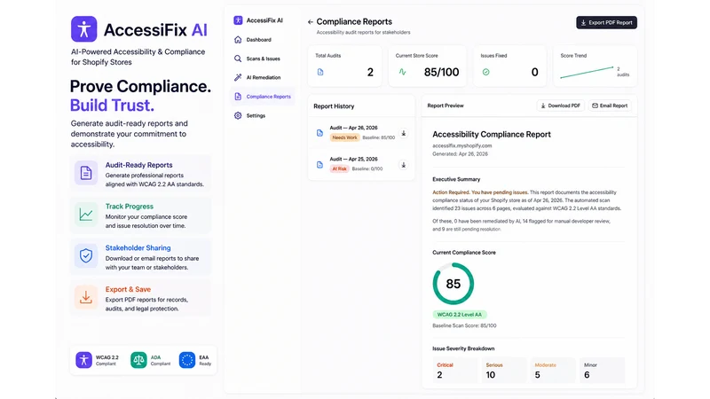 AccessiFix AI: Accessibility