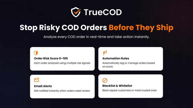 TrueCOD: Reduce RTO & Fraud