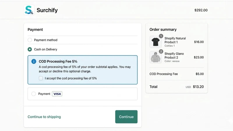 Surchify: COD & Payment Fees