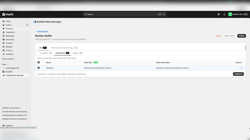 StatBid Meta Manager
