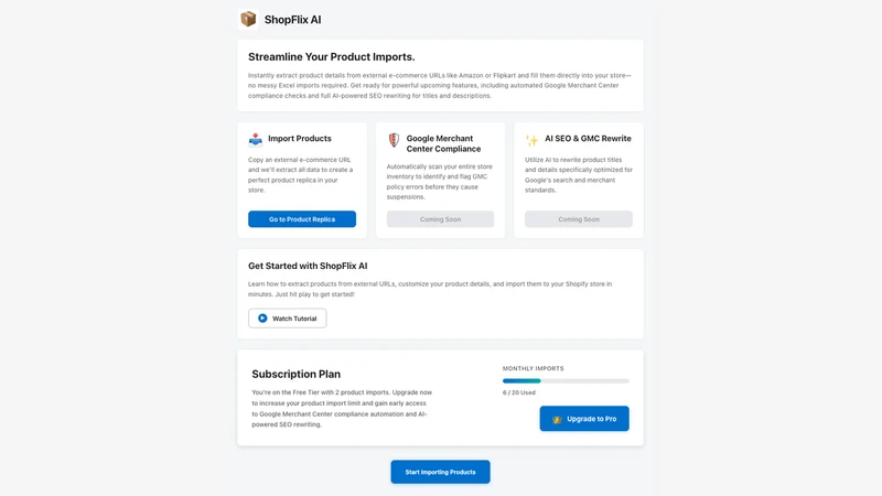 ShopFlix AI: Google Suspension