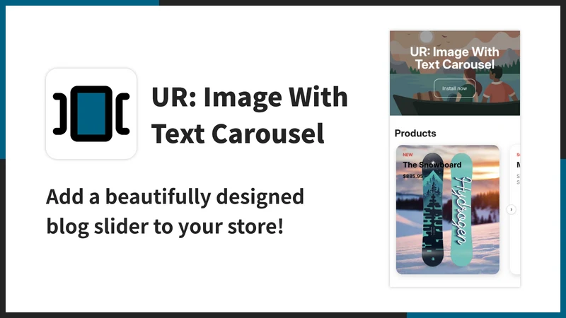 UR: Image With Text Carousel