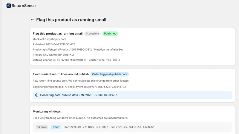 ReturnSense by MorganLabs