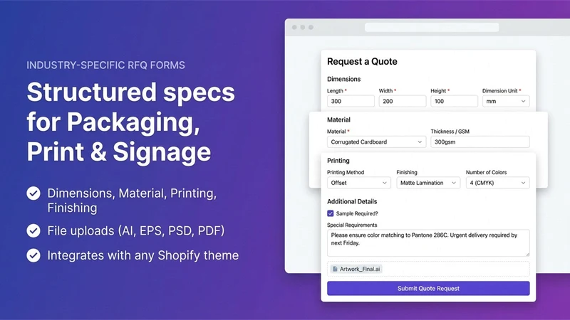 QuotePro ‑ B2B RFQ, Hide Price