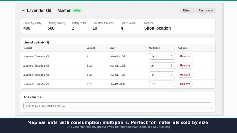 PoolSync: Shared Inventory