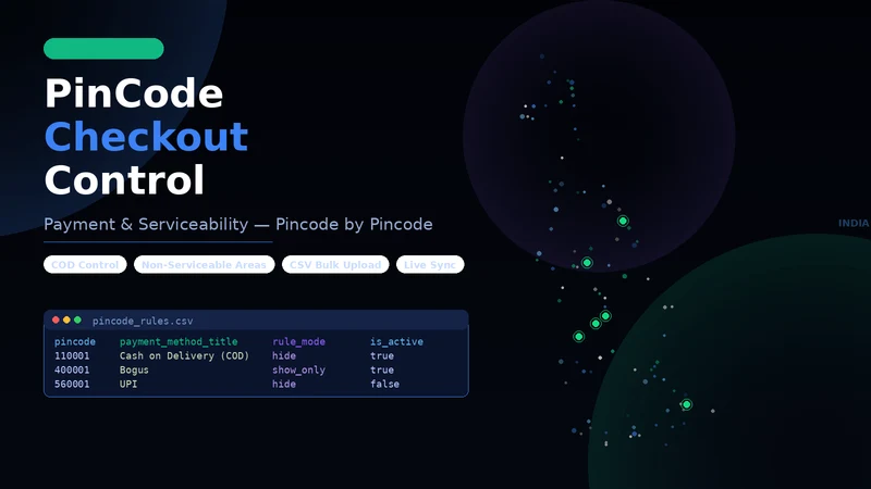 PinCode Checkout Control
