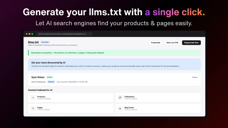 Lumin: AI SEO & AI Descrptions
