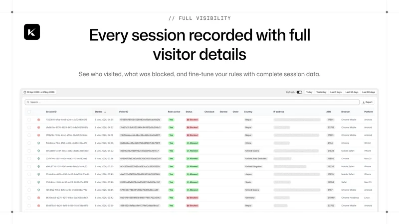 Kairos Fraud & Bot Protection