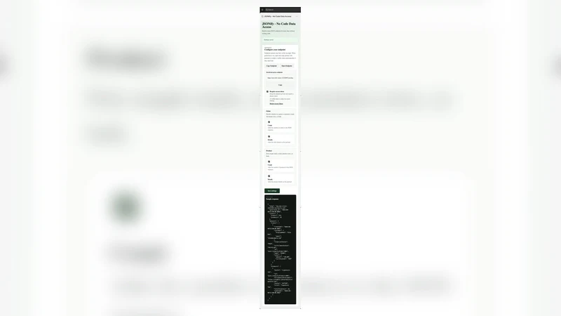 JSONify ‑ No Code Data Access