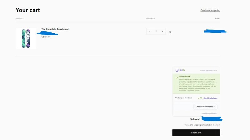 ItemFits: Products & Spaces