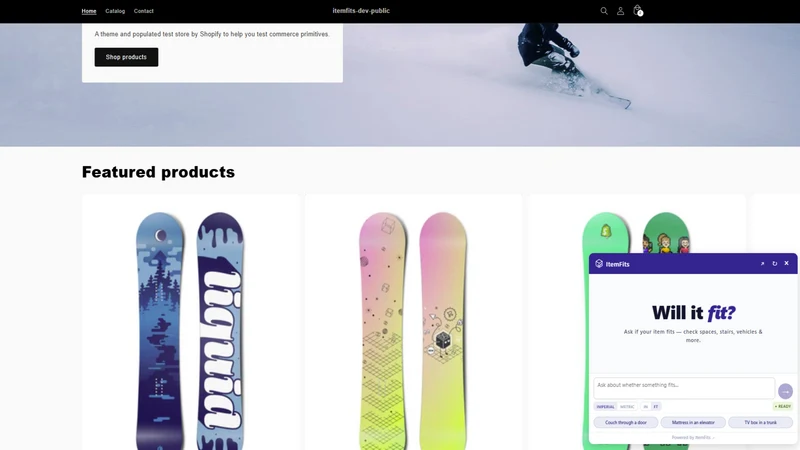 ItemFits: Products & Spaces