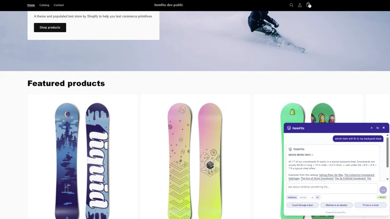ItemFits: Products & Spaces