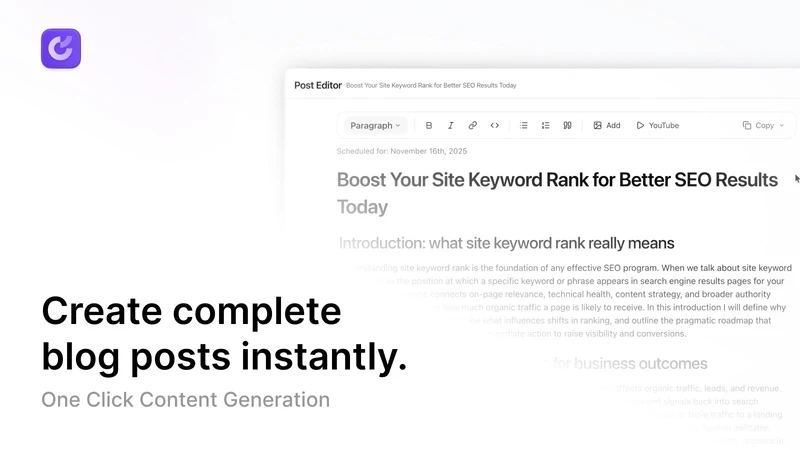 Genseo: AI SEO Blog Writer