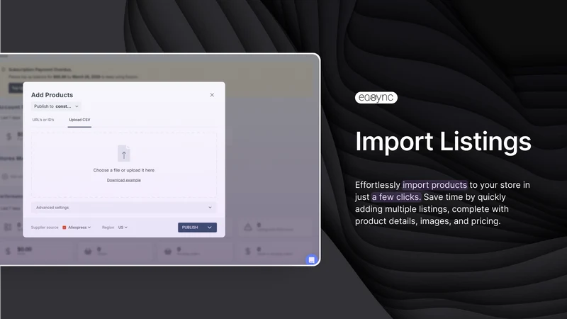 Easync: AI Dropship & Fulfill
