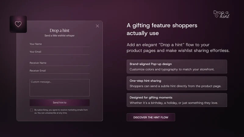 A Little Hint: Gift Hints