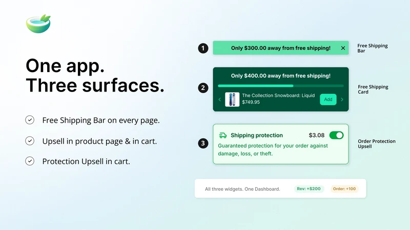 Coco Free Shipping Bar Upsell