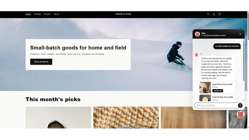 Ario — AI Shopping Assistant