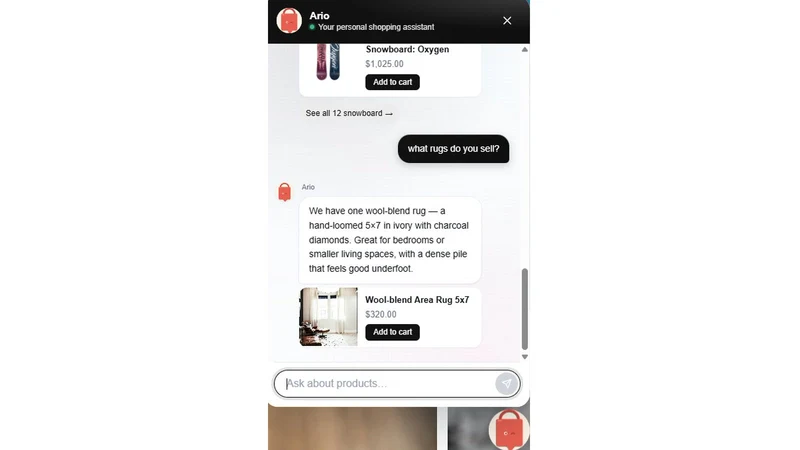 Ario — AI Shopping Assistant