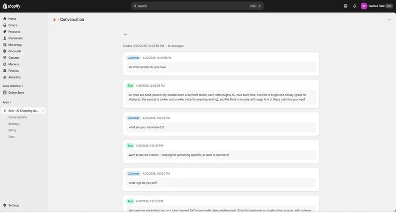 Ario — AI Shopping Assistant