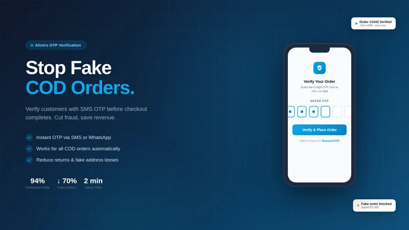 Alintro OTP Login & Verify