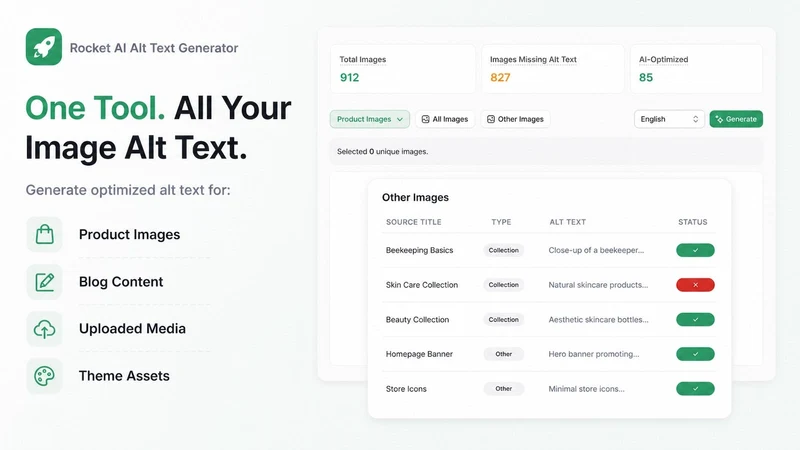 Rocket: AI Alt Text Generator