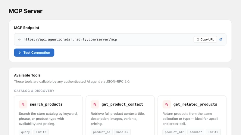 AgenticRadar AI – MCP Server