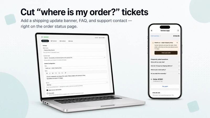 Customer Account Blocks