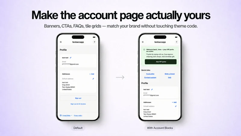 Customer Account Blocks