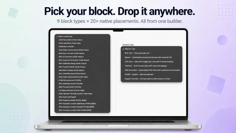 Customer Account Blocks