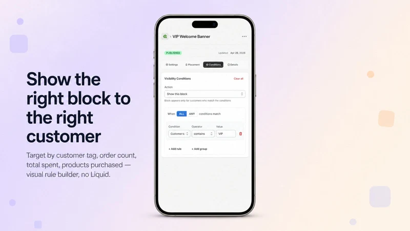 Customer Account Blocks