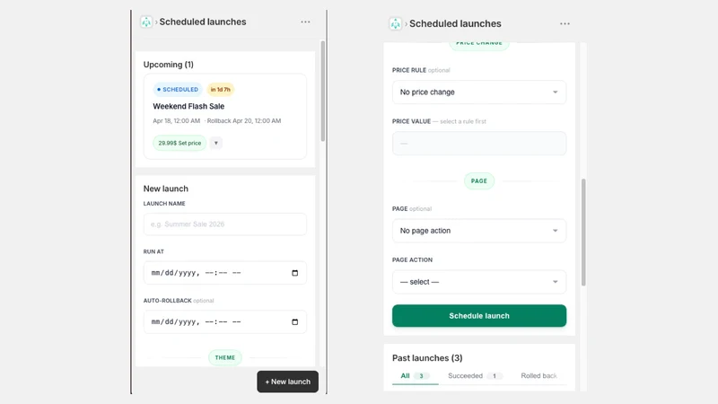 Launch Flow: Sale Scheduler