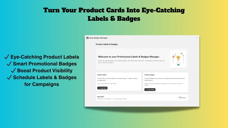 Label & Badge Manager