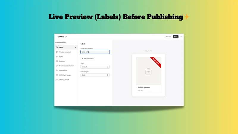 Label & Badge Manager