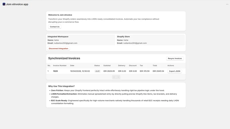 JomeInvoice app