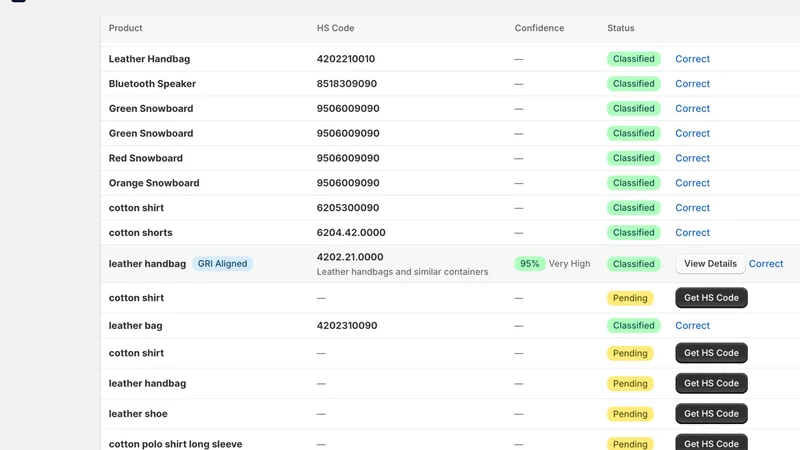 Jstars AI HS Code Classifier